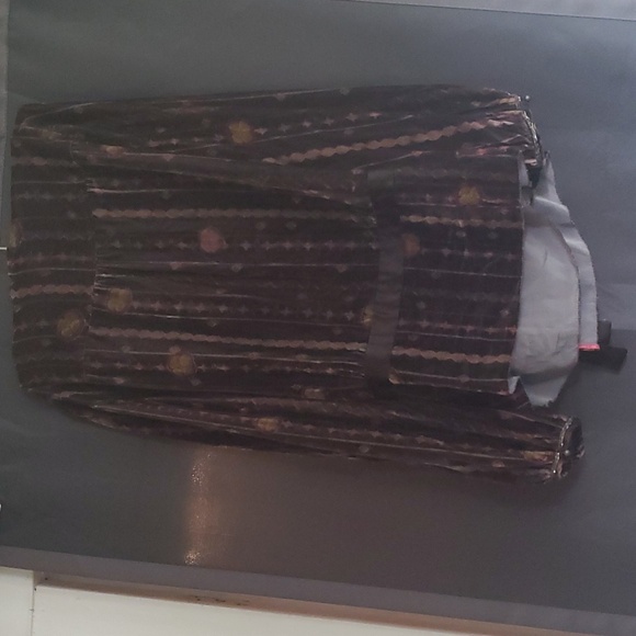 Woman's brown velvet cardigan - Picture 2 of 4